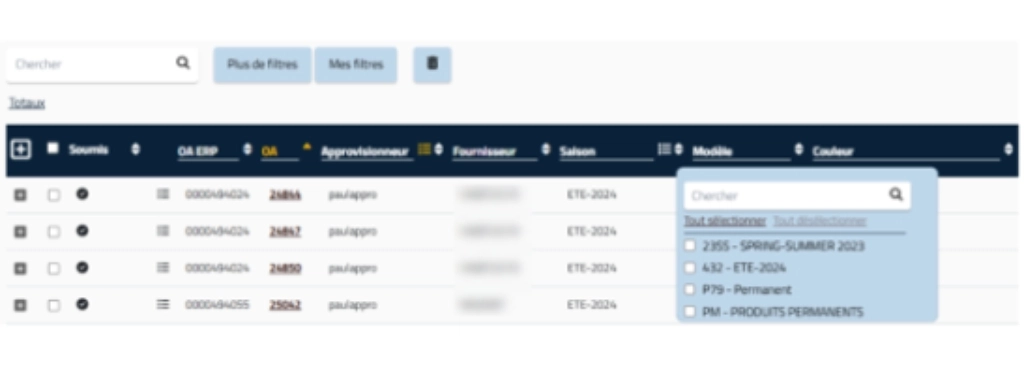 new e-SCM features illustration enhanced filters